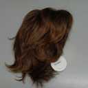 TISHINING Short Mixed Brown Curly Wigs for Women Layered Red Brown Pixie Cut Wig with Bangs Heat Synthetic Short Hair Wigs for White Women Natural Looking Daily Party Wig