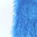 2 x Faux Fur Fabric for Crafts, Gnomes, Animal Costumes, Cushions, Decorations Azure 20x20in