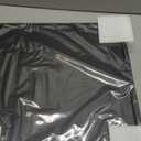 Square Wood Serving Tray with Handle, Ottoman Decorative for Home, 16x16 inches Black