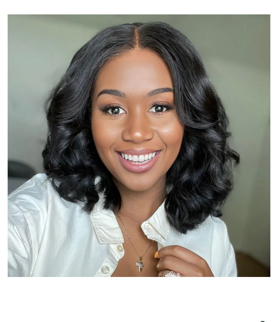 RECOOL Short Bob Wig Human Hair Glueless Short Body Wave Human Hair Wig For Black Women 5x6 HD Glueless Lace Front Wigs Pre Plucked with Baby Hair Bleached Knots Natural Black Wigs 12inchAmazon's Choice