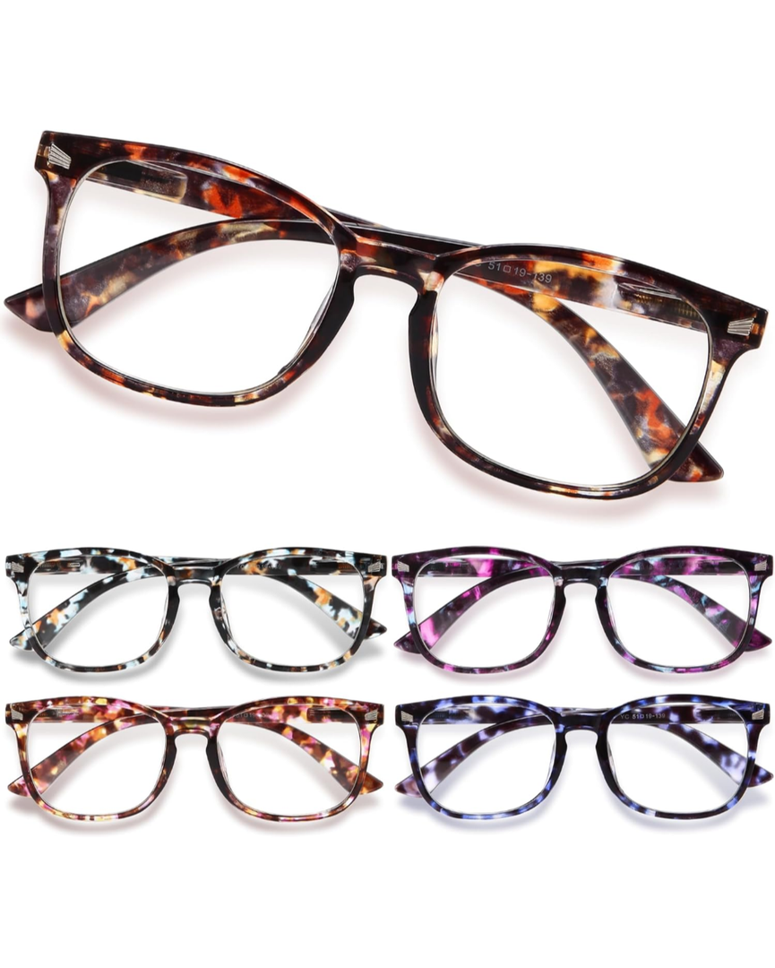 CCVOO Reading Glasses for Women/Men, Eyeglasses, Blue Light Readers for Women/Men, Computer Eye Glasses, Cheaters, +2.0