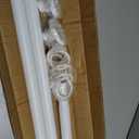 Tension Shower Curtain Rod 51-128" Heavy Duty No-Drill Rustproof White | Adjustable Spring Rod for Window, Patio, Shower, Garage. Holds 55LB, Non-Slip. Easy Install for Apartments/Renters