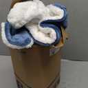 Bedsure GentleSoft Sherpa Fleece Throw Blanket Twin Size for Couch - Thick and Warm Throw for Women and Men, Soft Fuzzy Plush Twin Blanket for Winter, Slate Blue, 60x80 Inches