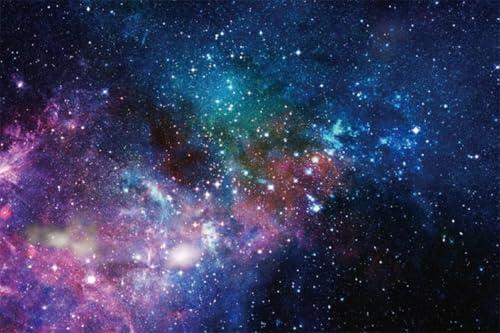 AOFOTO 10x7ft Deep Space Galaxy Nebula Backdrop Universe Sparkling Galactics Starry Sky Milky Way Stars Background for Photography Kid Adult Birthday Party Events Decoration Photo Studio Prop Vinyl