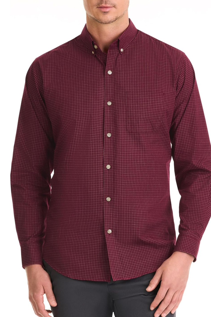 Van Heusen Men's Wrinkle Free Long Sleeve Button Down Shirt, Size XXL