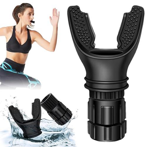Portable breathing exercise device for lungs, Breathing trainer with Resistance Adjustable, Lung Trainer with excellent quality silicone, Improve Breathing Capacity and Endurance,Easy to Clean and Use, 2 Boxes