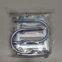 Antenna Mast Pipe Mount Works with Starlink Pipe Adapter Pole Mounting kit Connect Pipes to Poles Adapter,Heavy Duty Universal Antenna/Weather/WiFi Roof Pole Mount V-Clamp Bracket