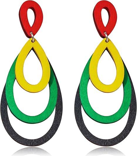 Zszkoz Juneteenth African Earrings