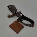Clip and Go Strap for Phone with Wallet Crossbody Lanyard Adjustable Strap with Zipper Pouch Fit for All Phones-Brown