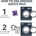 Amazon Basics Laundry Detergent Pacs, Lavender Scent, HE Compatible, 120 Count