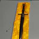 Wolf Steel Blade Silver Sword Style Medieval Dagger. for Collection, Gift, Cosplay at Renaissance Fair (Black-806)