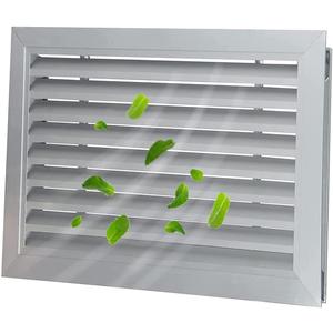 lesolar Door Air Vent Grille 20 x 12 Inch Door Louver Vent Two Sided Ventilation Cover Aluminum Door Air Vent for Exterior Interior Doors Overflow Ventilation Grill Wall Vent for Bathroom Side Wall