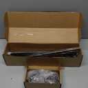 KAMANINA Single Curtain Rod 32 to 58 Inch(2.6-4.8Ft), 7/8 Inch Antique Bronze Adjustable Drapery Rod for Windows, Decorative Netted Texture End