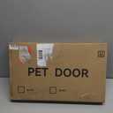 Dog Gate - 18"-45" Adjustable Extra Wide Metal Baby Gate to Step Over, 10" Tall Small Pet Gate with 3 Extension Kits, Pressure Mounted for Doorways & Stairs (White)