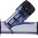 Pipe ID 32MM PVC Plastic Inline Y Strainer Filter 20 Mesh For Water