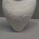 Large Ceramic Vase for Decor Living Room, 11 inch Tall White Ceramic Flower Vases, Boho Vase for Farmhouse Home Decor, Stone Textured Modern Nordic Artisan Vases for Centerpiece, Leak Proof