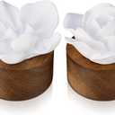 2 Pcs Ceramic Rose Diffuser Flower Passive Essential Oil Diffuser Flower Ceramic Aromatherapy Non Electric Battery for Home Office Tabletops Bathroom Decorative Birthday Ideal Gifts