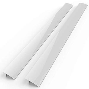 Silicone Stove gap covers, Oven Gap Fillers Seals Gaps Between Stove and Countertop, Easy to Install, Heat Resistant, 2 Pack (White, 21 inches)