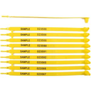 Leadseals(R) 1000 Plastic Truck Trailer Door Seal Tamper Evident Tite-Lock Security Tags Numbered Safty Disposable Locks for Trailer Logistics Transport Package Shipping