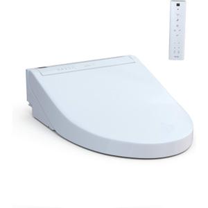 TOTO SW3084#01 WASHLET C5 Electronic Bidet Toilet Seat with PREMIST and EWATER+ Wand Cleaning, Elongated, Cotton White (C5 Elongated, Cotton White)