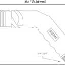 Aquor Angled Hose Connector, Garden Hose Connector with Check Valve, Backflow Prevention, Low Friction, Quick Connect Water Spigot for Aquor Hydrants