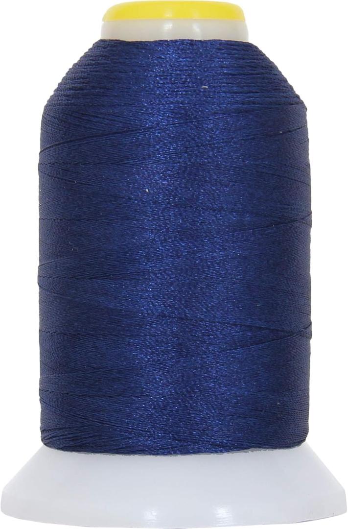Threadart 60 Weight Micro Embroidery Thread | Fine Line Lettering & Bobbin Thread | 1000m Spools - Blue