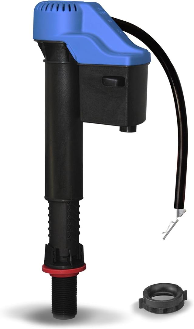 Korky 528T Replacement TOTO Toilet Fill Valve - Fits G-Max and Power Gravity Toilets -Easy to Install -Made in USA, Black