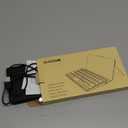 CACOE Wireless Keyboard with Stand, Mini Keyboard for Cell Phone, Ultra-Slim Portable, Foldable, Dual-Channel QWERTY with Stand Holder for Smartphone and More iOS Android Windows, Black