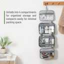 Ms. Pen- Travel Toiletry Bag Organizers, Green, Makeup Travel Bag for Toiletries with Hanging Hook, Water-Resistant