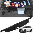 Sze Cargo Cover for Jeep Grand Cherokee L 2021-2024 2025 2026 (3 Row,WL) Accessories Retractable Trunk Cover Black Rear Trunk Security Cover Shielding Shade Waterproof-New Upgrade