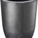 QNK Clay Graphite Crucible for Metal Melting Casting Refining Gold Silver Copper Brass Aluminum 1800(3300F) High Temperature Resistance Without Spout 12KG