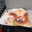 Car Windshield Sun Shade Highland Cows Flower Foldable UV Ray Sun Visor Protector Sunshade to Keep Your Vehicle Cool 55" x 27.6" (Multi Pattern 25)