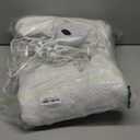 Heated Mattress Pad King Size - Embossed Electric Mattress Pad Cover Dual Control - 1-10 Hours Auto Shut Off with Deep Pocket White