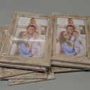 Giftgarden 4x6 Picture Frame Distressed Beige White Set of 12, Multi Rustic Wood Grain 4 by 6 Photo Frames Bulk for Wall or Tabletop Display