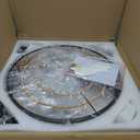 19.7" Boho Caged Crystal Ceiling Fan with Lights and Remote, Flush Mount Enclosed Handmade Rope Ceiling Fan, Low Profile Reversible Fandelier Bladeless Chandelier Fan Light for Bedroom