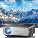 800 ANSI 4K Decoding Projector with WiFi and Bluetooth, Antmap Movie Projector with 5W Immersive Speaker, 300'' Display for Indoor/Outdoor, Home Theater Proyector for phone/Tablet/Laptop/PS5