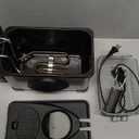 Elite Gourmet EDF2100 Electric Immersion Deep Fryer Removable Basket Adjustable Temperature, Lid with Viewing Window and Odor Free Filter, 2 Quart / 8.2 cup