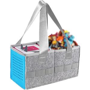 Carry Bag for Toniebox Audio Player Starter Set,Felt Organizer Case for Tonie 2 Starter Set Storage Bag (Blue)