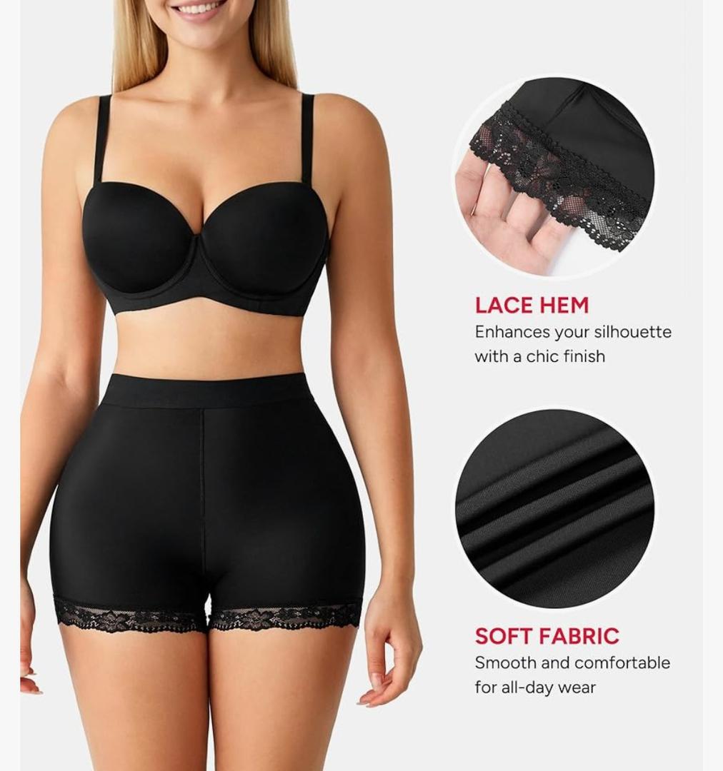 Nebility Butt Lifting Shapewear with Butt Pads - Padded Underwear for Women Booty Lifter Shorts Lace Hip Enhancer Size Medium