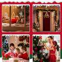 Christmas Window Lights Decorations, 3PCS Christmas Hanging Lights Santa Claus Snowman Christmas Tree Battery Operated Indoor Lights with Suction Cup for Fireplace New Year Window Decorations