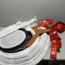 Plush Snowman Christmas Decoration, with Built-in LED Light, Indoor or Outdoor Garden Lawn Holiday Decoration.,150cm