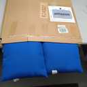 Phantoscope Pack of 2 Premium Dual Usage Outdoor Pillow Inserts, Waterproof Throw Pillows No Cover Needed, Colorful Decorative Couch Sham Cushion Stuffer Patio Couch Tent, Blue 12 x 20 Inches