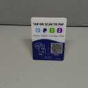 Pay Here Sign  Multi-Link NFC Tap & QR Scan to Pay Sign, Venmo, PayPal, Cash, Zelle, Cash App, NFC QR Code Acrylic Stand, Works Like Review Tap Card & Social Media Sign, No App or Fees, Easy Setup