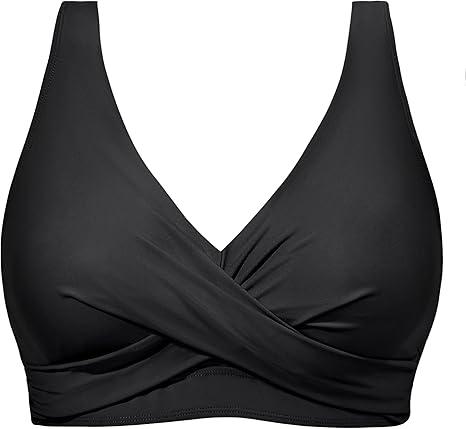 Women Underwire Bikini Top - Push Up Bathing Suit Top Large Bust Swim Top 2025 Swimsuit Top L