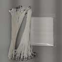 CandMak Candle Wick Kit - 60 Cotton Wicks with Tools for Making Thick, 6 inch Candles