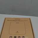 Digital Bathroom Scale for Body Weight: High-Precision 4-Sensor Accuracy, LED Display, 400lb/180kg Capacity, Safe Rounded Corners, Batteries Included (Black)