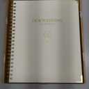 Wedding Planner Book and Organizer, Elegant Linen Cover Wedding Planning Book,Perfect Engagement Gifts for Bride (Milky White)