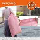 Polecasa Extra Heavy Duty Large Laundry Bag with Sturdy Handles and Drawstring Closure, 28 x 36 inches Durable Storage Bags for Basket, Hamper, College, Dorm, Travel, Pink