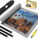 Jigsaw Puzzle Mat Roll Up - 3000 Pieces Large Gray Puzzles Saver Board for Adults, Storage and Transport Keeper Saver Accessories Table Portable Holder Organizer Board Pad Gifts (Gray)