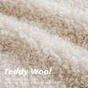 Foindtower 2 Pieces 22x22 Inch Neutral Cream, Faux Fur Throw Pillow Cover Accent Sherpa Pillow Fuzzy Soft Pillowcases Sheepskin Decorative Fleece Cushion Case for Bed Couch Living Room